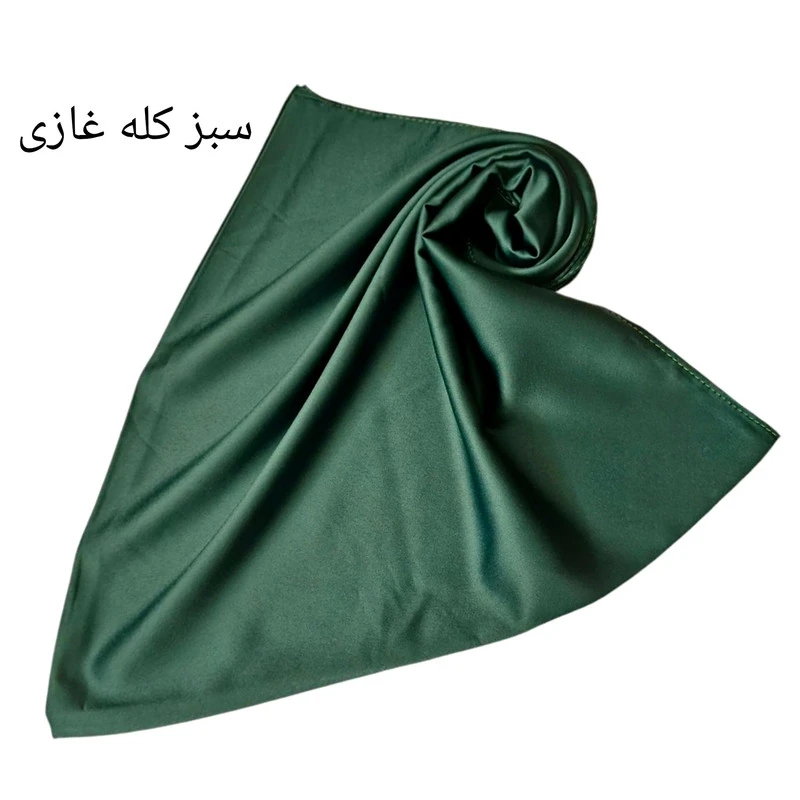 روسری ساتن ابریشم زنانه مدل مینی اسکارف ساتن ابریشم با رنگ بندی با طول و عرض ۷۵*۷۵ سانتی‌متر