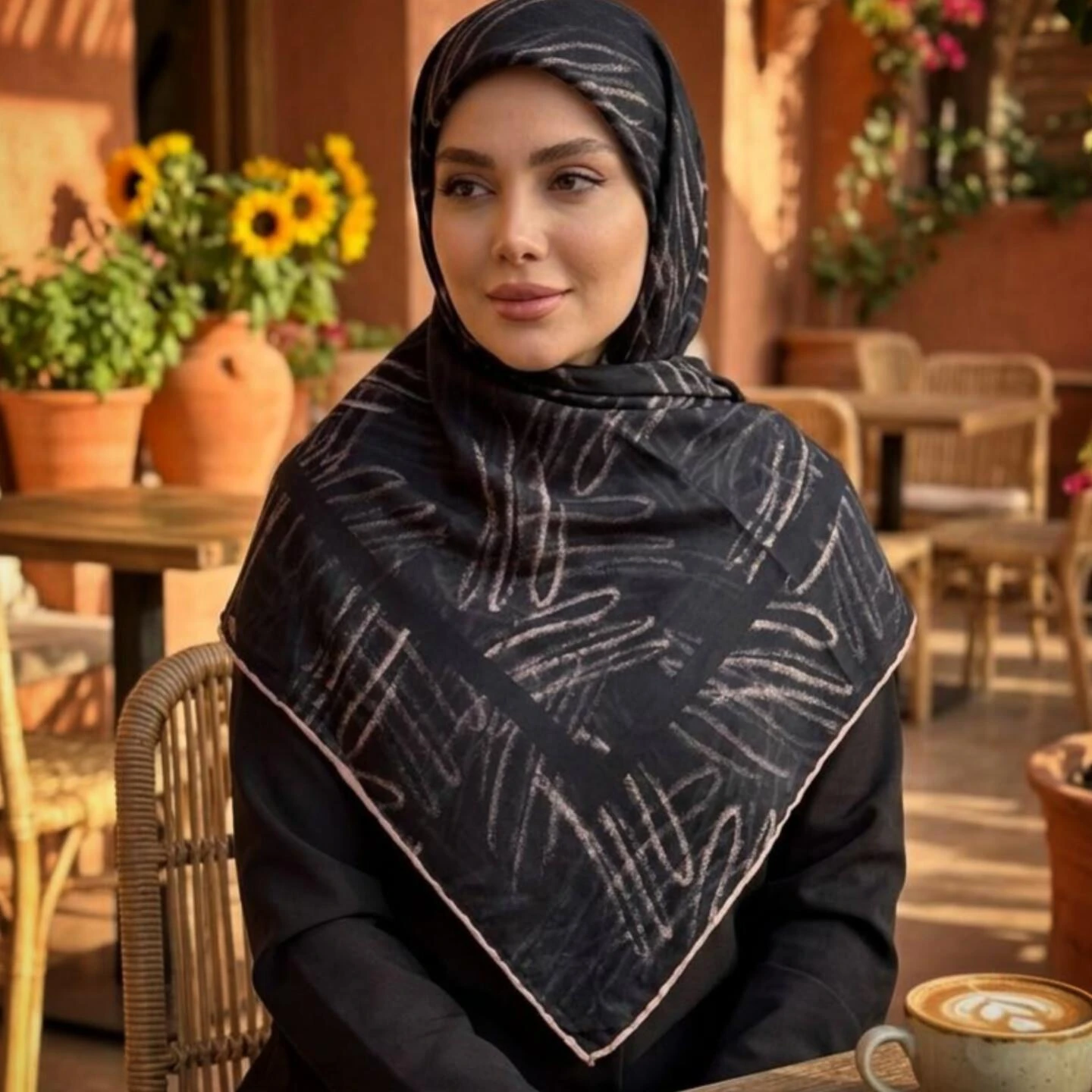 روسری نخ وال وارداتی شب استر